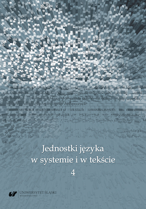 Jednostki języka w systemie i w tekście 4