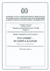 MEĐUNARODNI NAUČNI SKUP - IVO ANDRIĆ - 50 GODINA KASNIJE