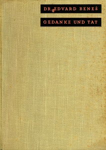 THOUGHT AND ACTION. FROM THE WRITINGS AND SPEECHES. Vol. I Politics as science and art