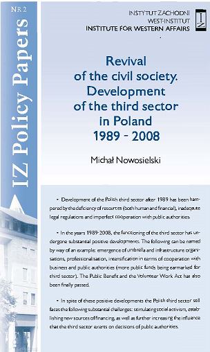 Revival of the civil society. Development of the third sector in Poland 1989 - 2008