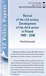 Revival of the civil society. Development of the third sector in Poland 1989 - 2008