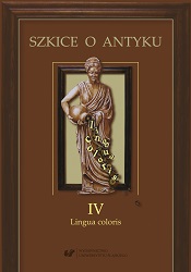 Essays on the antiquity. Vol. 4: Lingua coloris