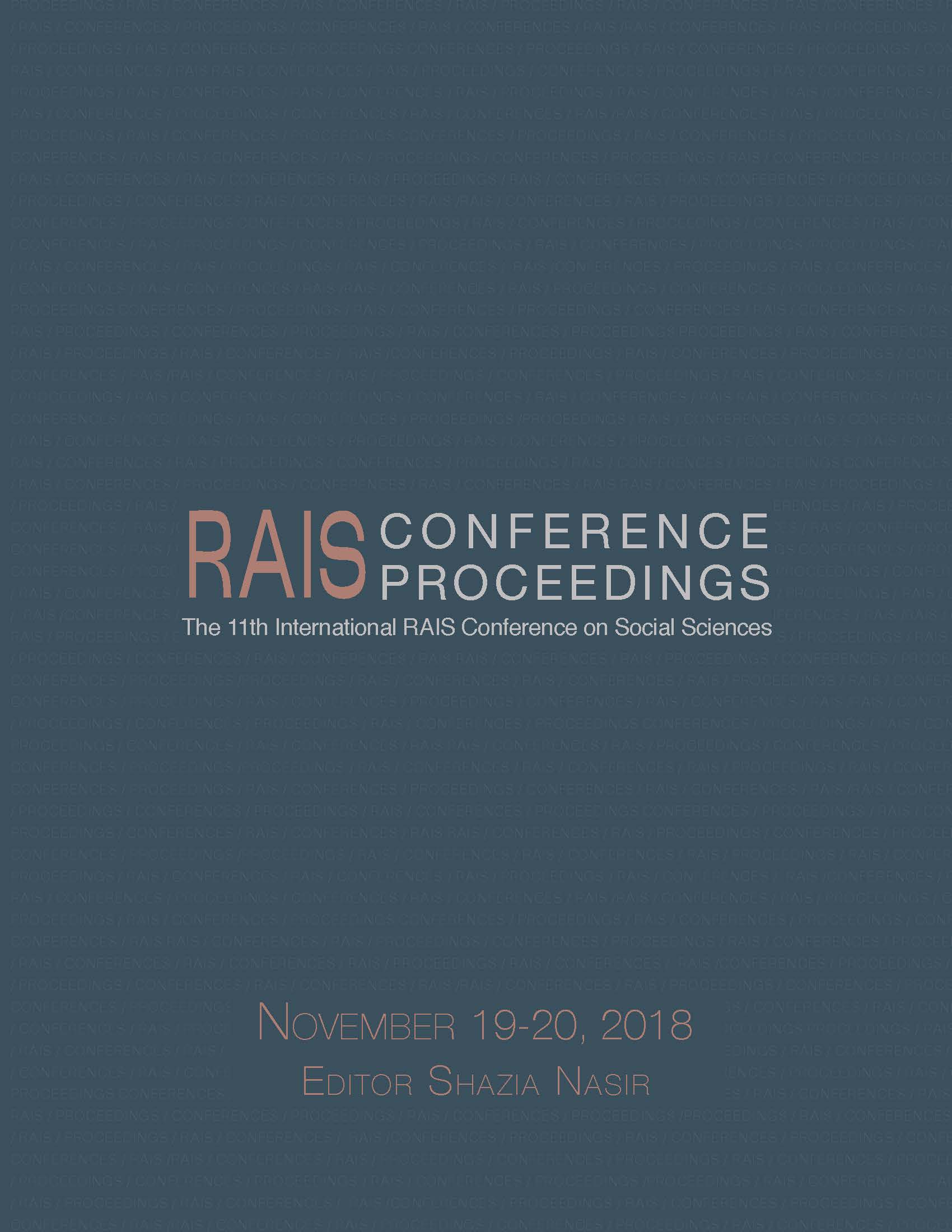 Proceedings of the 11th International RAIS Conference on Social Sciences Cover Image