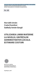 Use of Mother Tongue at the level of Local Administrative Units. Cost Estimation