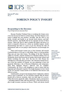 Foreign Policy Insight, Issue 2014 - 01