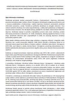 Research on the perception of holders of judicial functions on the functionality of the association of judges and prosecutors in Bosnia and Herzegovina and their contribution to reform processes - key findings