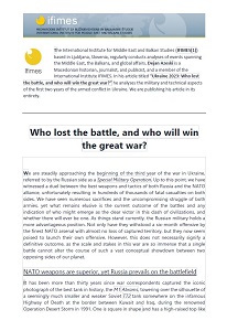 Who lost the battle, and who will win the great war? Cover Image