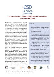 Model Approach for Investigating the Financing of Organised Crime