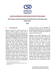 Policy Tracker: Economic Governance and Performance of the State-owned Energy Sector