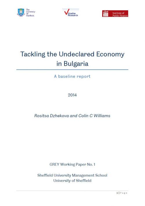 GREY Working Paper No. 1: Tackling the Undeclared Economy in Bulgaria: a Baseline Report
