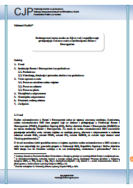 The legal status of persons whose work and employment are applied by the Labor Law in the Institutions of Bosnia and Herzegovina