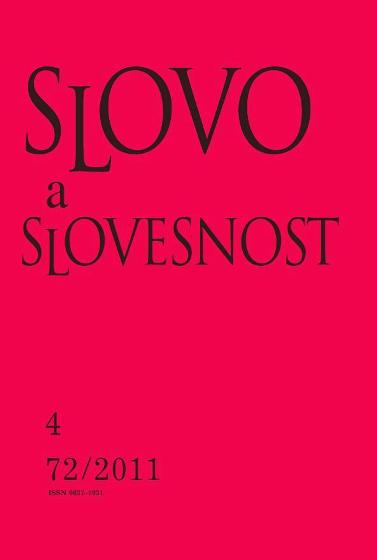 The Modern Czech Lexical Archive and its excerption 1911–2011 Cover Image