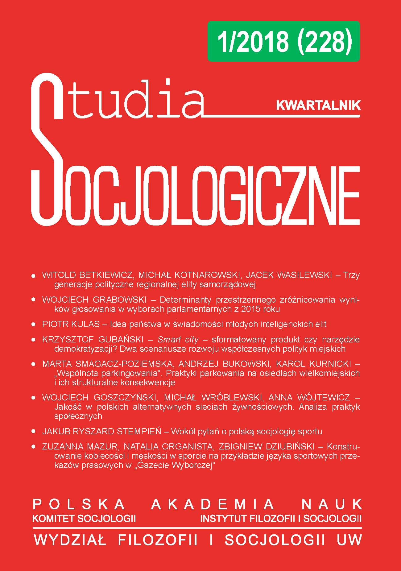 Determinants of Spatial Differentiation of Voting Results in the 2015 Parliamentary Election Cover Image