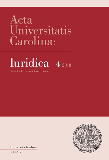 Interventions against Damage Caused by Bark Beetle in the Special Protected Areas in the Current Czech and European Legal Regulation Cover Image