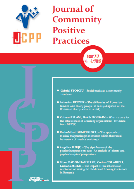 THE SIGNIFICANCE OF THE PSYCHOTHERAPEUTIC PROCESS: AN ANALYSIS OF CLIENTS' AND PSYCHOTHERAPISTS’ PERSPECTIVES