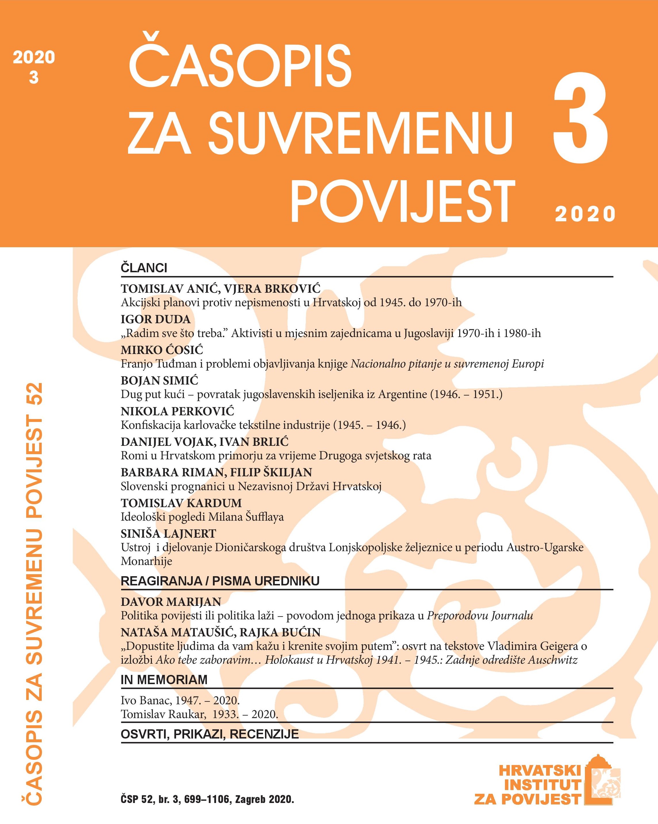 Politika povijesti ili politika laži – povodom jednoga prikaza u Preporodovu Journalu