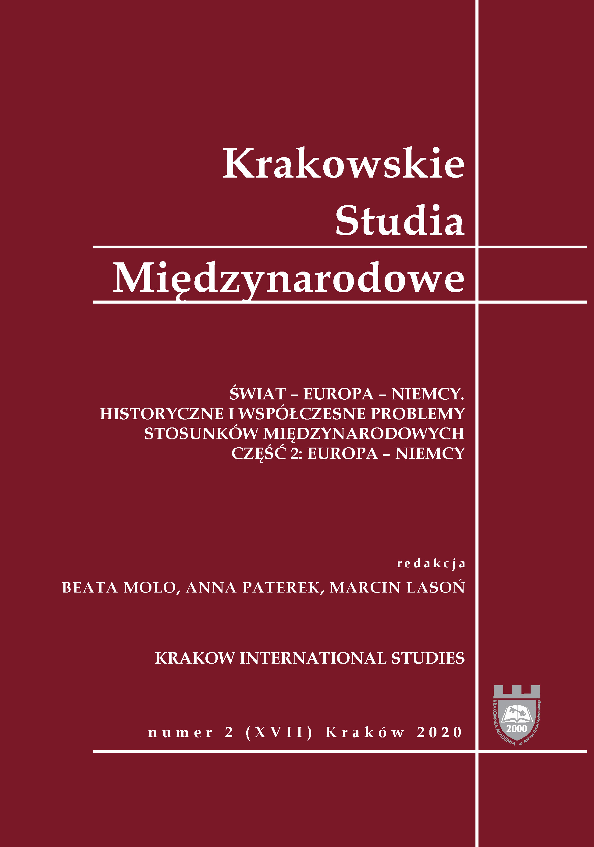Eurosceptic tendencies in Ukraine after the Revolution of Dignity Cover Image