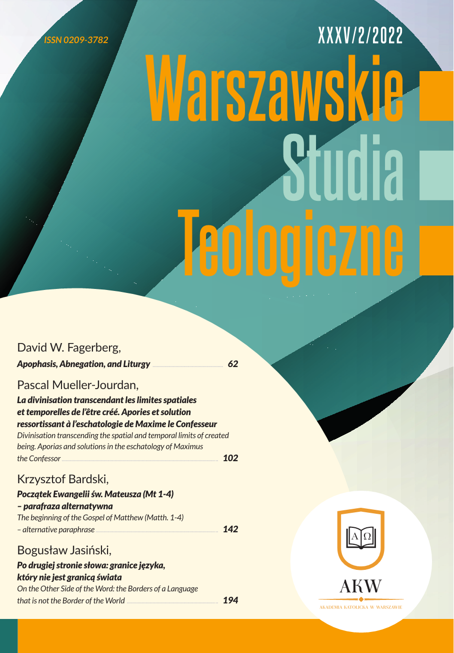 Po drugiej stronie słowa: granice języka, który nie jest granicą świata