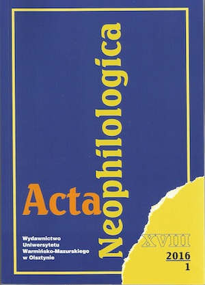 Acta Neophilologica