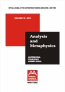 Analysis and Metaphysics