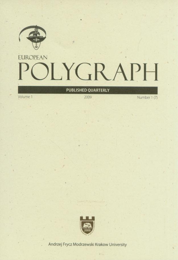 European Polygraph Cover Image