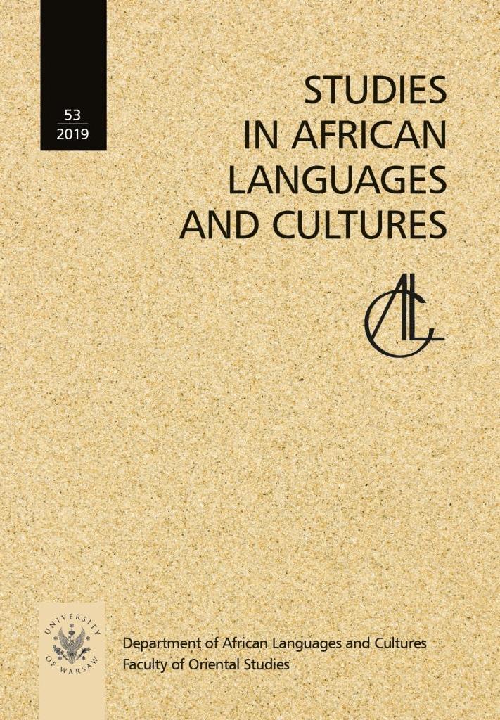 Studies in African Languages and Cultures