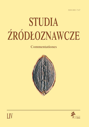 Studies on Historical Sources. Commentationes