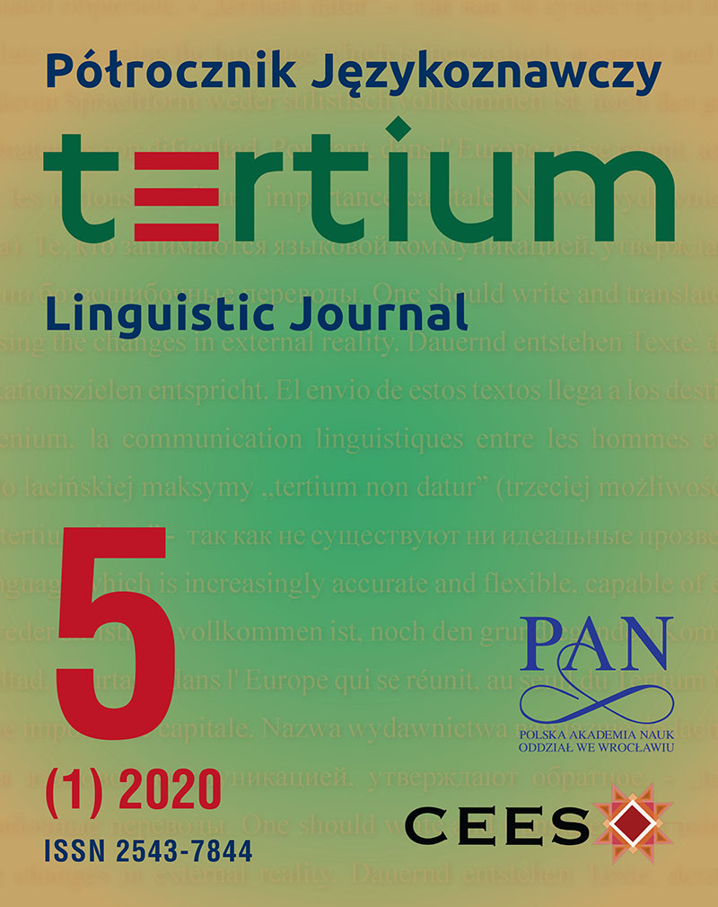 Tertium Linguistic Journal