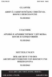 The Herald of Archives and the Archival Association of Bosnia and Herzegovina